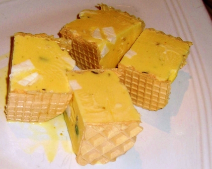 Rose saffron ice cream